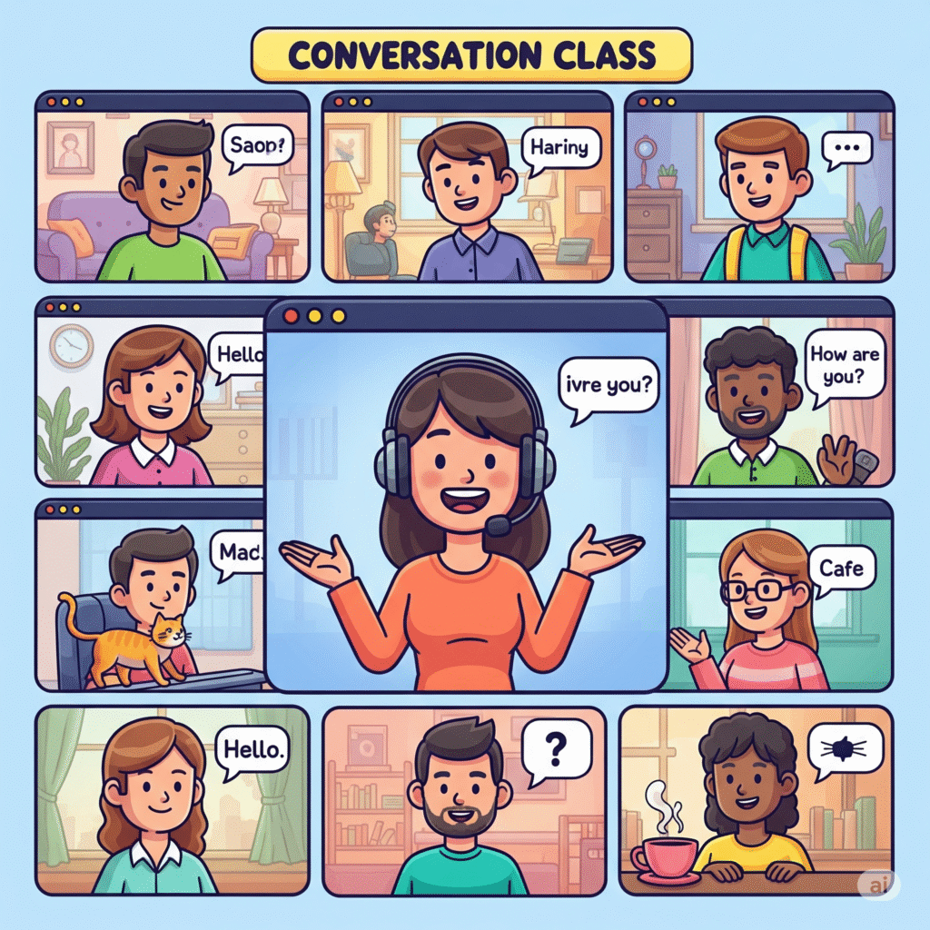 online conversational classes with language tutor